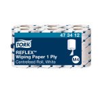 Roll of white Tork M4 Reflex Maxi center-pull wiping - Pack of 6
