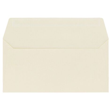 Enveloppe 110 x 220 mm Pollen Clairefontaine 120 g sans fenêtre ivoire - Boîte de 200
