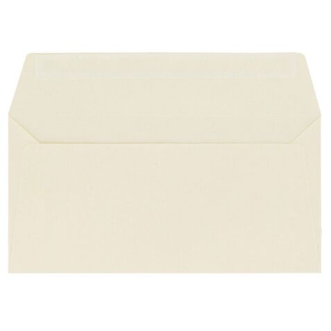 Enveloppe 110 x 220 mm Pollen Clairefontaine 120 g zonder venster ivoor - Doos van 200