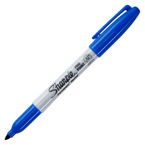 Rotulador permanente Sharpie Punta fina 1 mm azul