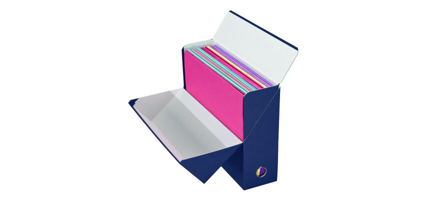 Storage box in cardboard Adine back 9 cm colored