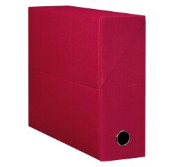 Boîte de classement carton papier grain toile dos 9 cm