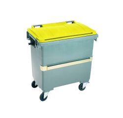 Conteneur à déchets 1000 litres extérieur 4 roues couleur