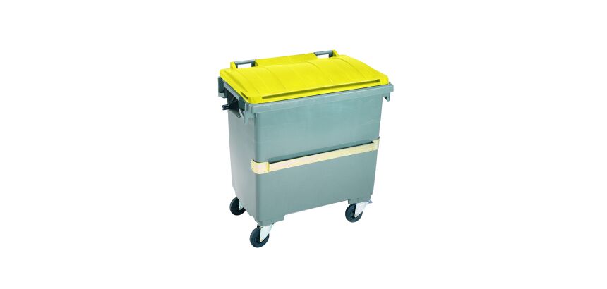 Conteneur à déchets 4 roues 1000 litres extérieur