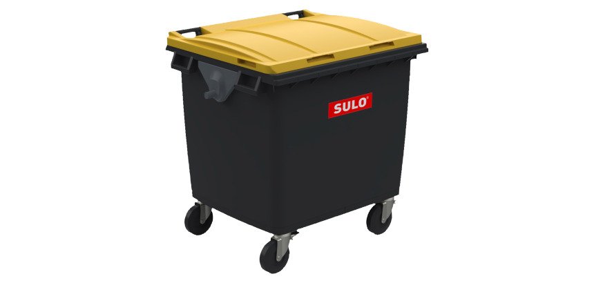 Conteneur à déchets 4 roues 1000 litres extérieur