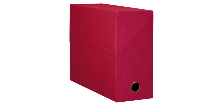 Boîte de classement carton Oxford dos 12 cm couleur
