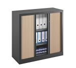 Armoires à rideaux Eco-conçue Décor Monobloc H100 x L 100