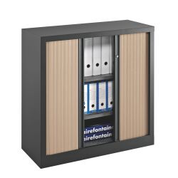 Armoires à rideaux Eco-conçue Décor Monobloc H100 x L 100