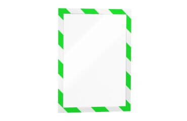 Funda de señalización verde Adhesiva A4 Security Duraframe - Paquete de 2 