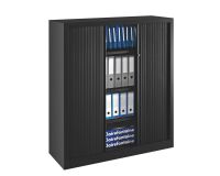Armoires à rideaux Eco-conçue Classiques noir H 136 x L 120