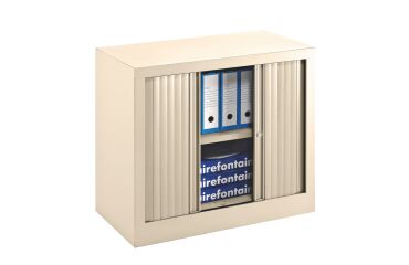 Schrank mit umweltfreundlichen Vorhängen, klassisches Monoblock-Design