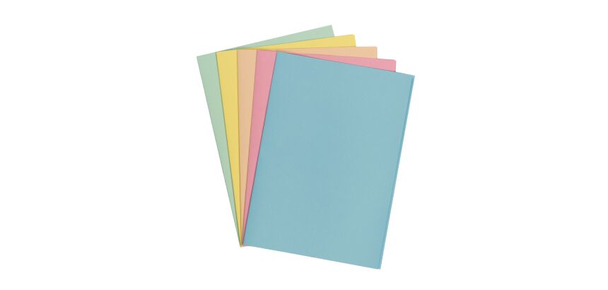 Sous-chemises recyclées couleurs pastels 22 x 31 cm - Paquet de 250 - Exacompta