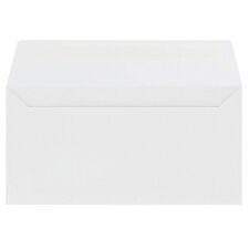 Enveloppe 110 x 220 mm Pollen Clairefontaine 120 g sans fenêtre blanche - Paquet de 20