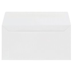 Enveloppe 110 x 220 mm Pollen Clairefontaine 120 g zonder venster wit - Pak van 20