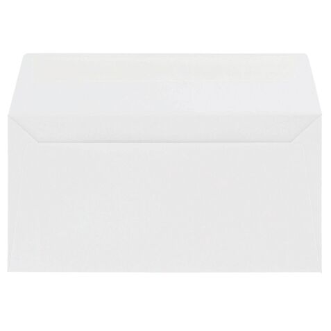 Enveloppe 110 x 220 mm Pollen Clairefontaine 120 g sans fenêtre blanche - Paquet de 20