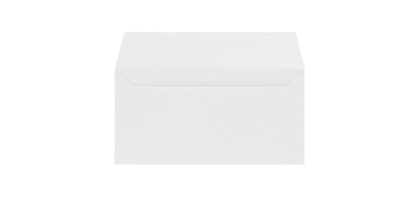 Enveloppe Pollen Clairefontaine blanche 110 x 220 mm - Paquet de 20