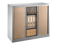 Armoires à rideaux Eco-conçue Décor Monobloc chêne H 100 x L 120