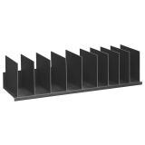 Trieur vertical noir réglable 10 séparations L 92 cm