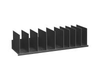 Organizador con 10 separadores verticales regulables An 92 cm Negro