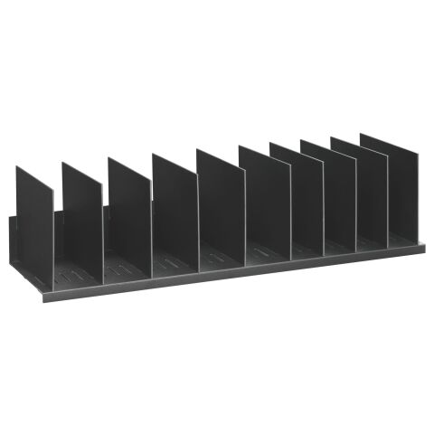 Organizador con 10 separadores verticales regulables An 92 cm Negro