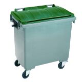 Conteneur à déchets 1000 litres extérieur 4 roues couleur