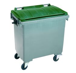 Conteneur à déchets 1000 litres extérieur 4 roues couleur