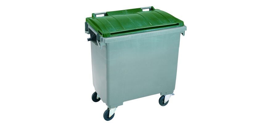 Conteneur à déchets 1000 litres extérieur 4 roues couleur