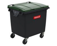 Conteneur à déchets 4 roues 1000 litres extérieur