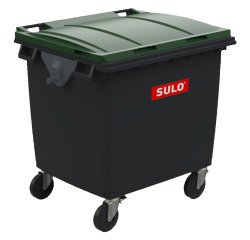 Conteneur à déchets 4 roues 1000 litres extérieur