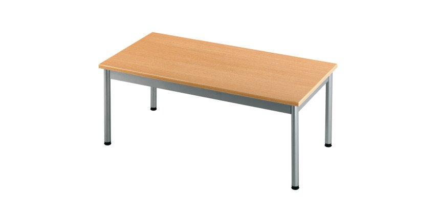 Table basse rectangulaire piétement métal