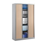 Armoire haute à rideaux monoblocs Eco-conçues 198 x 120 cm corps aluminium