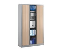 Armoire haute à rideaux monoblocs Eco-conçues 198 x 120 cm corps aluminium