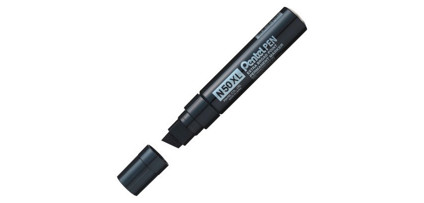 Permanent marker Pentel N50XL with slanted point from 8 to 15,4 mm 