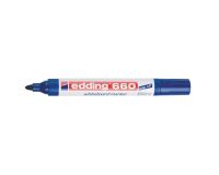 Marqueur effaçable rechargeable Edding 660 pointe ogive 1,5 à 3 mm bleu