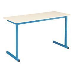 Table scolaire biplace L 130 x P 50 cm