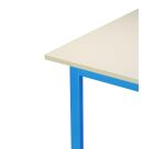 Table scolaire individuelle L 70 x P 50 cm piétement dégagement latéral