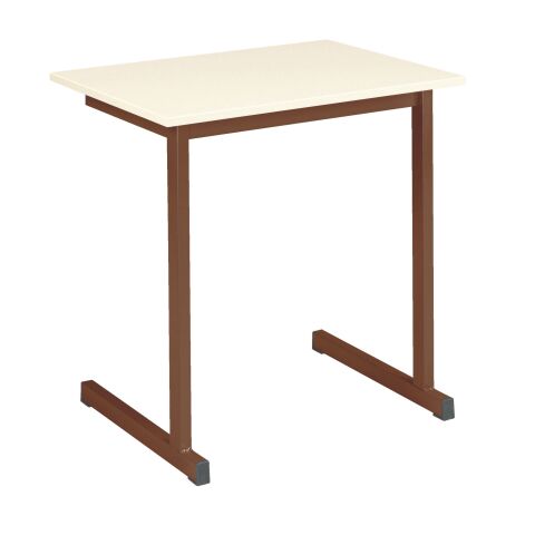 Mesa escolar individual School 70 x 50 cm marrón