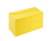 Sobre 110 x 220 mm Pollen Clairefontaine 120 g sin ventana amarillo sol - Caja de 200