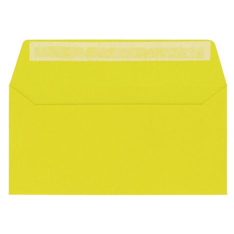 Enveloppe Pollen Clairefontaine jaune soleil 110 x 220 - Boîte de 200