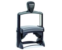 Trodat Metal line 5211 sello con texto personalizado 12 líneas 85 x 55 mm monocromo