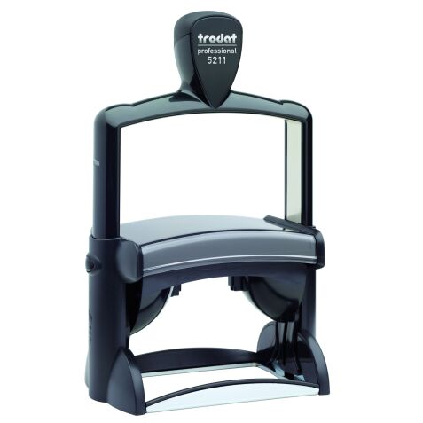 Tampon encreur personnalisé automatique Trodat Metal Line 5211 monochrome 12 lignes