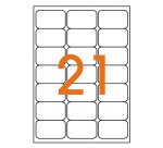 Etiquette adresse jet d'encre 63,5 x 38,1 mm Agipa 119080 blanche - Boîte de 2100