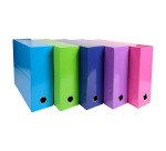 Boîte de classement Exacompta Iderama  dos 9 cm couleurs assorties fun