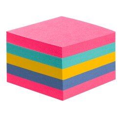 Cubo de notas reposicionables Super Sticky Post-it 76 x 76 440 hojas colores surtidos