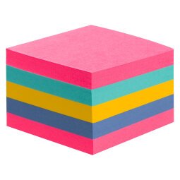 Herkleefbare kubusblok Super Sticky Post-it geassorteerd 76 x 76 cm 440 vellen