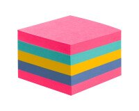 Cubo de notas reposicionables Super Sticky Post-it 76 x 76 440 hojas colores surtidos