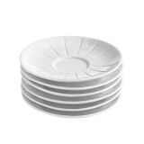 Sous-tasse à café en porcelaine - Lot de 6