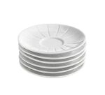 Sous-tasse à café en porcelaine - Lot de 6