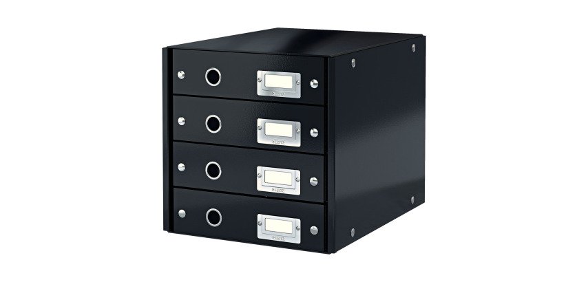 Module de classement Leitz Click&Store Wow 4 tiroirs couleur