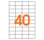 Etiquette adresse jet d'encre 52,5 x 29,7 mm Agipa 102496 blanche - Boîte de 4000